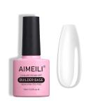 AIMEILI 7 in 1 Builder Base Strengthening Gel UV/LED Clear Building Nail Gel in a Bottle for Nails Extension Gel Polish Nail Repair Nail Strengthen Quick Extension Gel 10ml clear 10 ml (Pack of 1) - Buy Online on SooperMarket.com