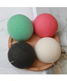 Organic Konjac Facial Sponges Set of 4 for Shower Bath SPA - Natural Cleansing Puff for Kids, Men, Women - Buy Online on SooperMarket.com