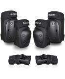 Banzk Adult Knee Pads Elbow Pads Wrist Guards for Adult Kids 6 in 1 Protective Gear Set for Skateboarding Biking Roller Skating Cycling Outdoor Sports Black L Large (121-170lbs) Black - Buy Online on SooperMarket.com