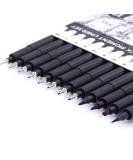 YISAN Black Drawing Pens Set - 12 Art Fineliner Ink Micro-Pens for Sketching & Technical Drawing - Buy Online on SooperMarket.com