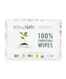 Eco by Naty Unscented Baby Wipes - 100% Compostable and Plant-Based Wipes, Good for Babies and Newborn Sensitive Skin,56 Count (Pack of 3) - Buy Online on SooperMarket.com