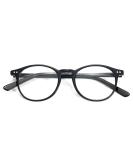 ZENOTTIC Vintage Round Glasses Frame - Retro Clear Lens Nerd Glasses for Men & Women - C3 Black - Stylish & Prescription-Free - Buy Online on SooperMarket.com