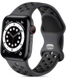 Lerobo Sport Bands Compatible with Apple Watch Band 45mm 44mm 42mm 49mm Women Men,Soft Silicone Breathable Replacement Band Compatible for Apple Watch SE iWatch Series 8 7 6 5 4 3 2 1,Anthracite Black Anthracite Black 42mm/44mm/45mm/49mm M/L - Buy Online on SooperMarket.com