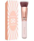 Flat Top Kabuki Foundation Brush | Premium Makeup Face Brush for Liquid, Cream, Powder | Blending, Buffing, Stippling | Pro Quality Synthetic Dense Bristles - Rose - Buy Online on SooperMarket.com