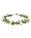 Vividsun Bridal Green Leaf Crown Bohemian Headpiece Floral Headband Photo Prop (white flower) - Buy Online on SooperMarket.com
