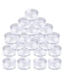 kuou 50 Pcs Empty Plastic Cosmetic Jars 5ml Sample Containers Pots Bottles with Clear Lids - Buy Online on SooperMarket.com