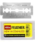 THE SHAVE FACTORY 10 Feather Double Edge Razor Blades Yellow - Buy Online on SooperMarket.com