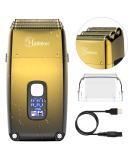 Hatteker Triple Blades Foil Shaver for Men - Close Bald Head Shaving - Waterproof Electric Razor for a Smooth Finish - Cordless and Wet/Dry Use - Gold - Buy Online on SooperMarket.com