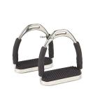 Equinez Tools Flex Stainless English Saddle Stirrups Iron Pads Knee Ankle Stress Pain Relief 5 Inch - Buy Online on SooperMarket.com
