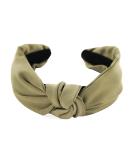 axy fabric headband with knot-vintage-beautiful ladies headband hair accessory headband HR35 (olive green) - Buy Online on SooperMarket.com