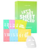 I Dew Care Let's Get Beauty Sheet Faced - 14 Day Sheet Mask Set (20ml Each) | Hydrating & Rejuvenating - Buy Online on SooperMarket.com