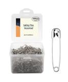 500 Pack 1.5Inch Safety Pins Bulk with Convenient Box - Size 2 Small Pins for Clothes, Home, Office - Buy Online on SooperMarket.com