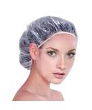 Xutong Disposable Shower Caps - 100pcs Transparent Elastic Band Caps for Home Spa Hotel & Hairdressers - International Shipping Available - Buy Online on SooperMarket.com