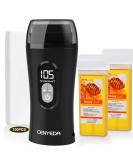 2022 Upgraded Honey Roller Waxing Kit for Sensitive Skin - Roll On Wax Heater with 2 Cartridge Refills and 100 Wax Strips - Buy Online on SooperMarket.com