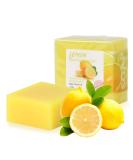 2 pcs natural soap piece lemon soap of course biologically 100g solid soaps handmade for skin hair body face lemon bar soap for bathing showering - Buy Online on SooperMarket.com