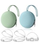 Buy 5-Piece Pacifier Box Set: 2 Silicone Storage & 3 Plastic Dustproof Boxes - Portable & Travel-Friendly - Buy Online on SooperMarket.com