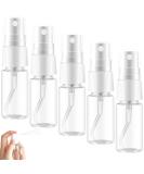 5 Pack 10ml Transparent Mini Spray Bottles - Travel Atomizer for Cosmetics Fine Mist and Fog - Perfect for On-the-Go! - Buy Online on SooperMarket.com