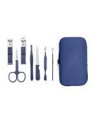 Ikadiya Professional Manicure Set 7pcs - Travel Nail Clips Stainless Steel Pedicure Fashionable Blue Nail Clip Set - Buy Online on SooperMarket.com