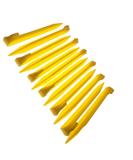 9 Inch Plastic Tent Stakes -12 pcs Heavy Duty and Larger Durable Tent Pegs Spike Hook for Campings Outdoor and Garden Lawn, Sturdy Canopy Stakes Accessories Suitable for Sand Beach Woods 12 Pcs-Yellow - Buy Online on SooperMarket.com