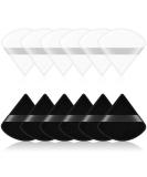 Ainiv 12 PCS Powder Puff Triangle Makeup Puff Reusable Soft Powder Sponge Washable Wet Dry Dual-Use Cosmetic Puff Face Powder Puff for Loose Powder Foundation Cream Blush Wetand or Pressed Powder #7 12PCS Black+White - Buy Online on SooperMarket.com