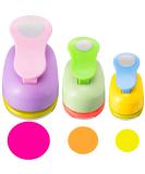 3 Pieces Circle Punch 2 Inch 1 Inch 5/8 Inch Paper Punchers Scrapbook Craft Paper Punch Circle Cutter 10 - Buy Online on SooperMarket.com