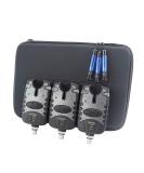 Hirisi Tackle Carp Fishing Bite Alarms & Swingers Set - 3 Pack (Red Blue Green) - Zipped Bag - International Shipping - Buy Online on SooperMarket.com
