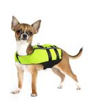 NAMSAN Small Dog Life Jacket | Inflatable Vest with Reflective Stripe & Safety Handle | Adjustable Buoyancy Aid | Puppy Flotation Jacket in Green-S - Buy Online on SooperMarket.com