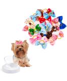 JOCXZI Pack of 15 dog hair bows dog hair accessories hair bows dog headdress for long hair pets dogs cats puppies 10 colours - Buy Online on SooperMarket.com
