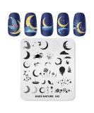 KADS Nail Stencil - Moonfish Image Nail Art Stamping Plate for DIY Manicure | Natural Nail Tool (NA042) - Buy Online on SooperMarket.com