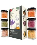 Foodoko finest - gourmet salt spice gift set spice salt in the trial set sea salt salt set from Spain in the gift set (6x40gr) glasses - Buy Online on SooperMarket.com