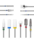 Maquita Nail Miller Attachments - 4 Ceramics & 8 Tungsten Alloy Bits for Gel & Acrylic Nails - Professional Manicure & Pedicure Accessories - Buy Online on SooperMarket.com