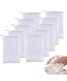 ELANE Handmade Soap Bubble Mesh Bags - 10 Pcs Exfoliating & Foaming Net Bags - Buy Online on SooperMarket.com