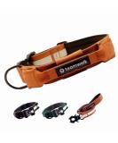 Teamwalk Premium Dog Collar - Adjustable Magnetic Handle Light Strip Air Tag Bag Soft Upholstery & Robust Buckle - Rust Red (Small 4cm) - Buy Online on SooperMarket.com