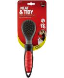Mikki Nylon Bristle Brush - Gentle Matt and Tangle Remover for Dogs and Cats - Soft Grooming Brush in Black Teal - Size S - Buy Online on SooperMarket.com