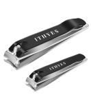 Ithyes Nail Clippers Nail Cutter Set Toenail Fingernail Clippers Kit for Thick Nails Stainless Steel Sharp Sturdy Trimmer for Men & Women Set of 2 - Buy Online on SooperMarket.com