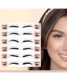 12 Style/Shape Self-Adhesive Eyebrows Stencil - 26 Pcs. Per Pad for Perfect Eyebrow Shaping - Buy Online on SooperMarket.com