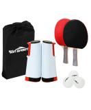 Win SPORTS Ping Pong Net Table Tennis Set - Portable Retractable Net, 2 Paddles, 3 Balls, Storage Case - Play Anywhere on Any Table - Buy Online on SooperMarket.com