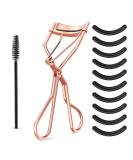 WLLHYF Eyelash Curler Kit with 10 Silicone Refill Pads and Mascara Brush - Universal Lash Curler Makeup Tool for Women - Buy Online on SooperMarket.com