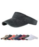 DOANNOTIUM Sport Sun Visor Hats Cotton Ball Caps Empty Top Baseball Sun Cap for Men Women Black - Buy Online on SooperMarket.com