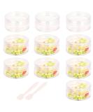 10 Pieces 10ml Transparent Jars with Lids - Perfect for Lip Balm & Cream | Buy Empty Jars Online - Buy Online on SooperMarket.com