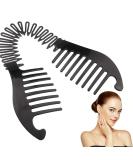 Xiton Flexible Plastic Hair Comb & Banana Clip - Stylish Ponytail Tool for Women & Girls - Perfect for DIY Hairstyles (Black) - Buy Online on SooperMarket.com