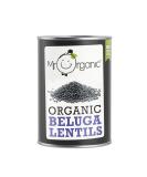 Mr Organic Beluga Lentils 400g - Non GMO, Preservative-Free, Vegan - Ideal for Home Cooking - Buy Online on SooperMarket.com