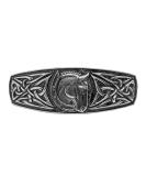 Celtic Horseshoe Hair Clip  Hand Crafted Metal Barrette Made in the USA with a Large 80mm Clip by Oberon Design - Buy Online on SooperMarket.com