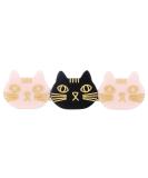 Cat Hair Clips - Resin Barrettes for Girls & Women | Cute, Sweet Hair Accessories for Daily, Party & Cosplay | Black/Pink - Buy Online on SooperMarket.com