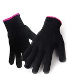 AFT90 Heat Resistant Glove for Hair Styling - Curling Iron, Flat Iron, Curling Wand - Black/Pink Edge - Buy Online on SooperMarket.com