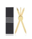 Adjustable Eyebrow Ruler - Accurate Positioning Stainless Steel Brow Measuring Tool | Gold Design | Perfect for Precision Grooming - Buy Online on SooperMarket.com