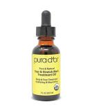 PURA DOR Organic Scar & Stretch Mark Treatment Oil | 1oz For Skin - Rosehip, Wheat Germ, Argan, Tamanu, Carrot, Rosemary, Lavender, Geranium, Patchouli, Sage - Buy Online on SooperMarket.com