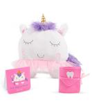 Tickle & Main Unicorn Tooth Fairy Pillow Gift Set - Plush Pillow with Tooth Pocket, Notepad, and Keepsake Pouch - Buy Online on SooperMarket.com