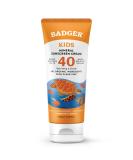 Badger Company Clear Sport Kids Natural Mineral Sunscreen Cream SPF 40 Tangerine & Vanilla 2.9 fl oz (87 ml) - Buy Online on SooperMarket.com