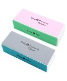 2Pcs 4-Sided Nail Buffer Professional Nail Buffer Block Manicure Sanding File for Natural Nails Acrylic Nail Polishing Nails - Buy Online on SooperMarket.com